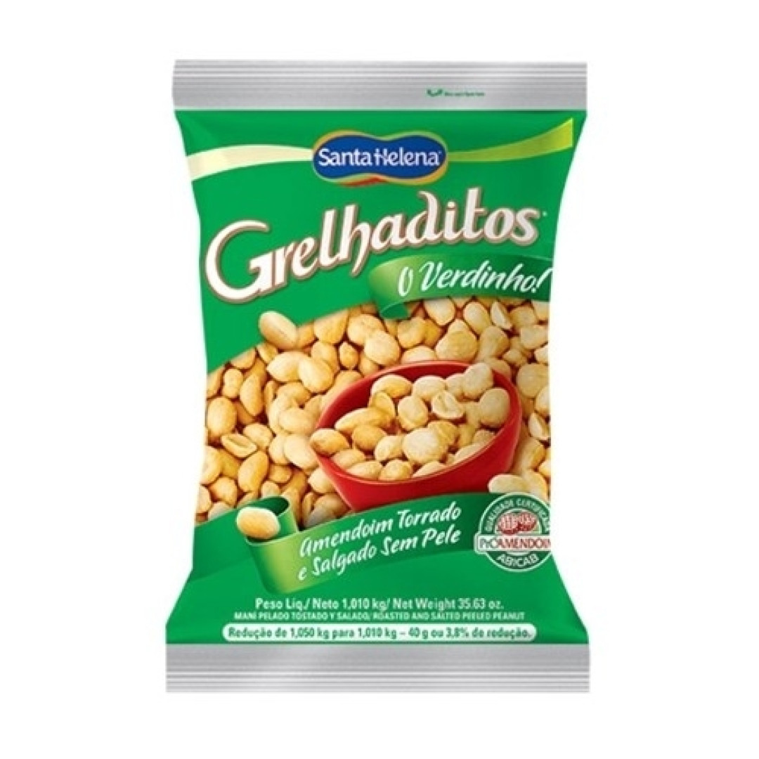 Detalhes do produto Amendoim Grelhaditos 1,01Kg Sta Hele Sem Pele