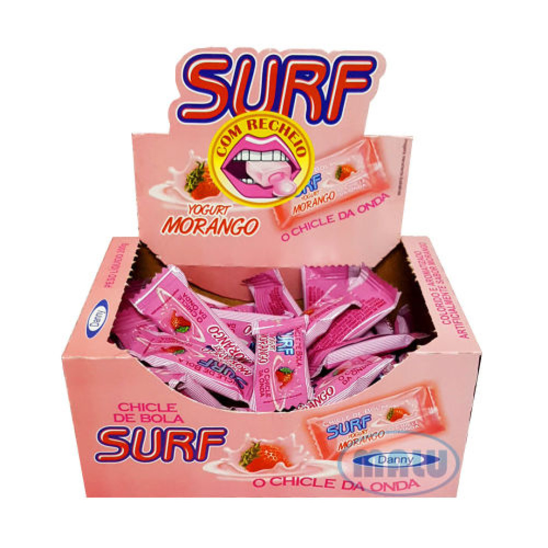 Detalhes do produto Chicle Surf 50Un Sta Fe Iogurte Morango