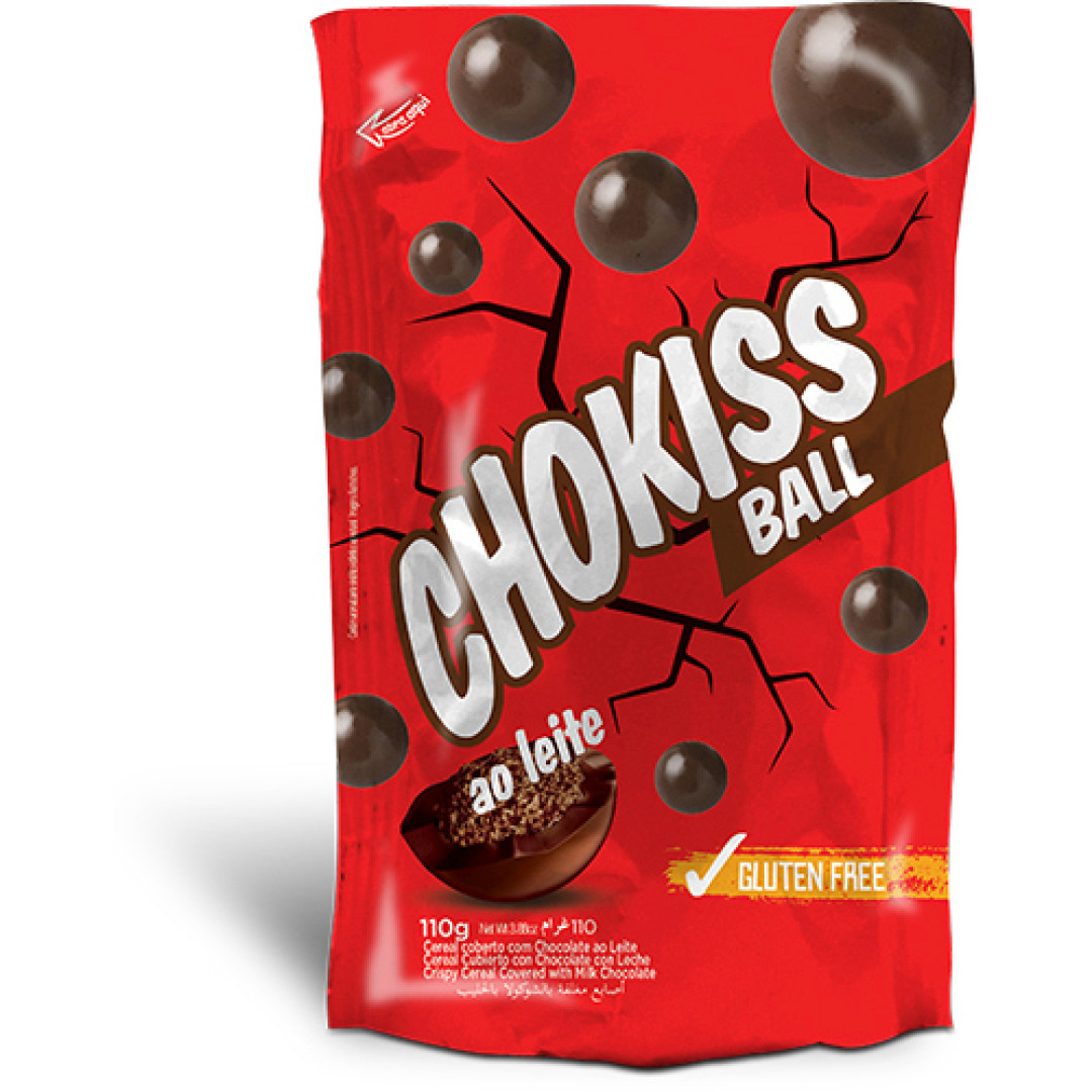 Detalhes do produto Choc Chokiss Ball Pc 110Gr Jazam Ao Leite