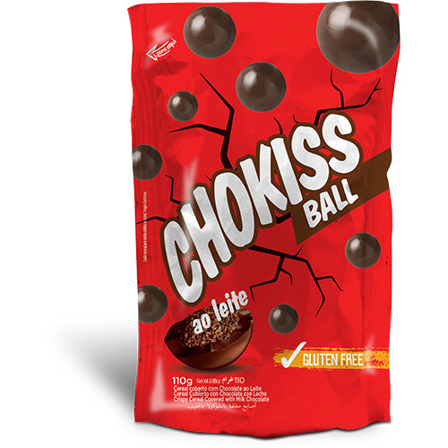 Detalhes do produto Choc Chokiss Ball Pc 110Gr Jazam Ao Leite