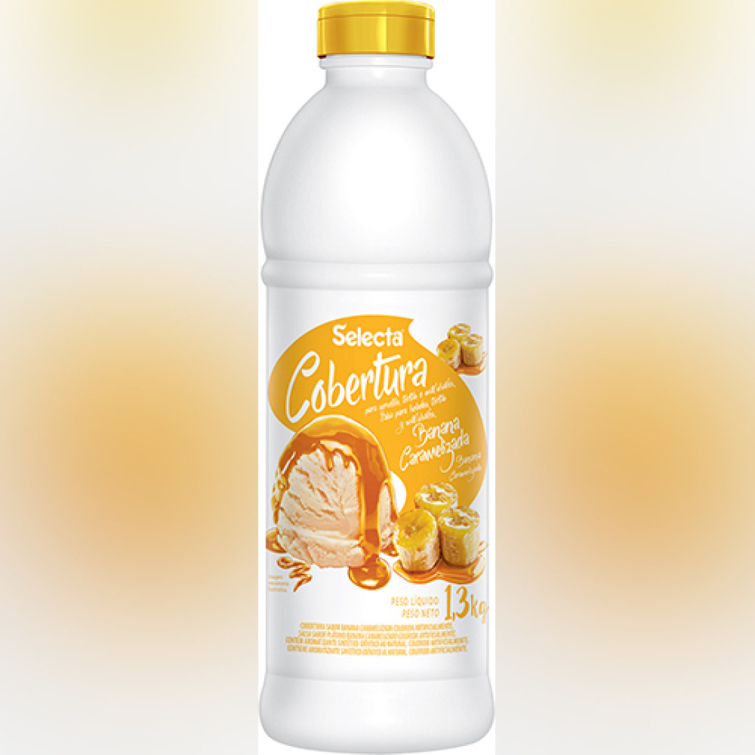 Detalhes do produto Cobertura Liquida 1,3Kg Selecta Banana Carameli