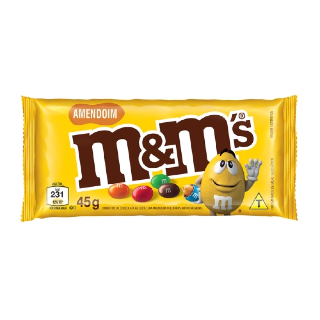 Detalhes do produto Confeito Mm Peanut 18X45G Mars Amendoim
