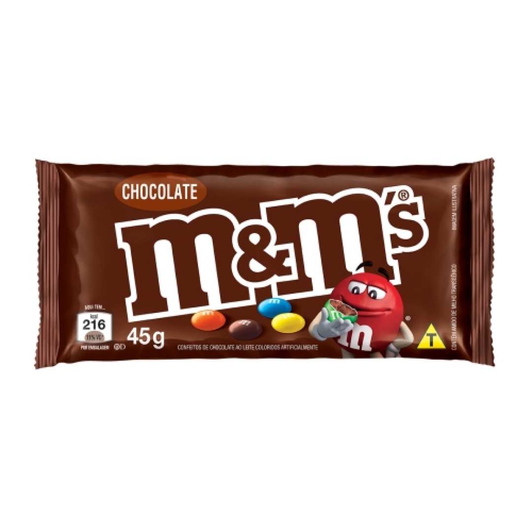 Detalhes do produto Confeito Mm Plain 18X45Gr Mars Chocolate
