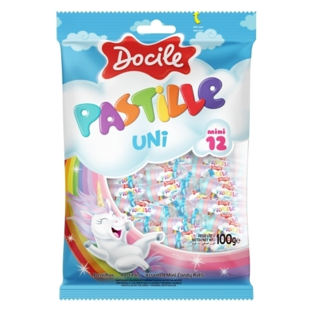 Detalhes do produto Past Pastille Pc 100Gr Unicornio Docile Tutti Frutti