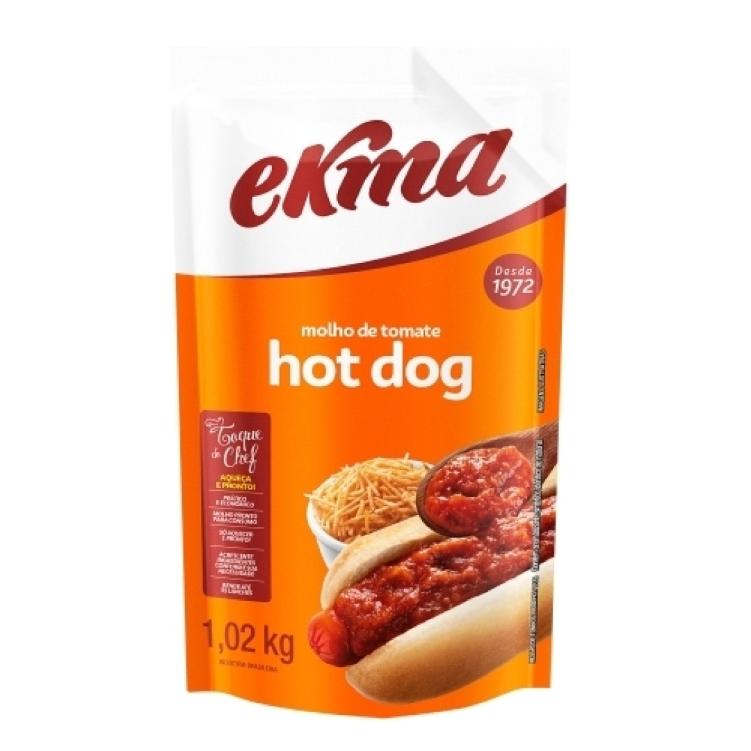 Detalhes do produto Molho Tomate Hot Dog 1,02Kg Ekma .