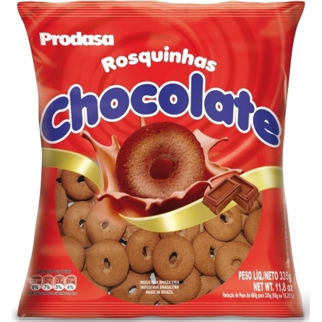 Detalhes do produto Bisc Rosca 335Gr Prodasa Chocolate