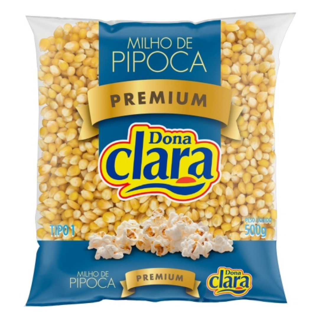 Detalhes do produto Milho Pipoca 500Gr Dona Clara  .