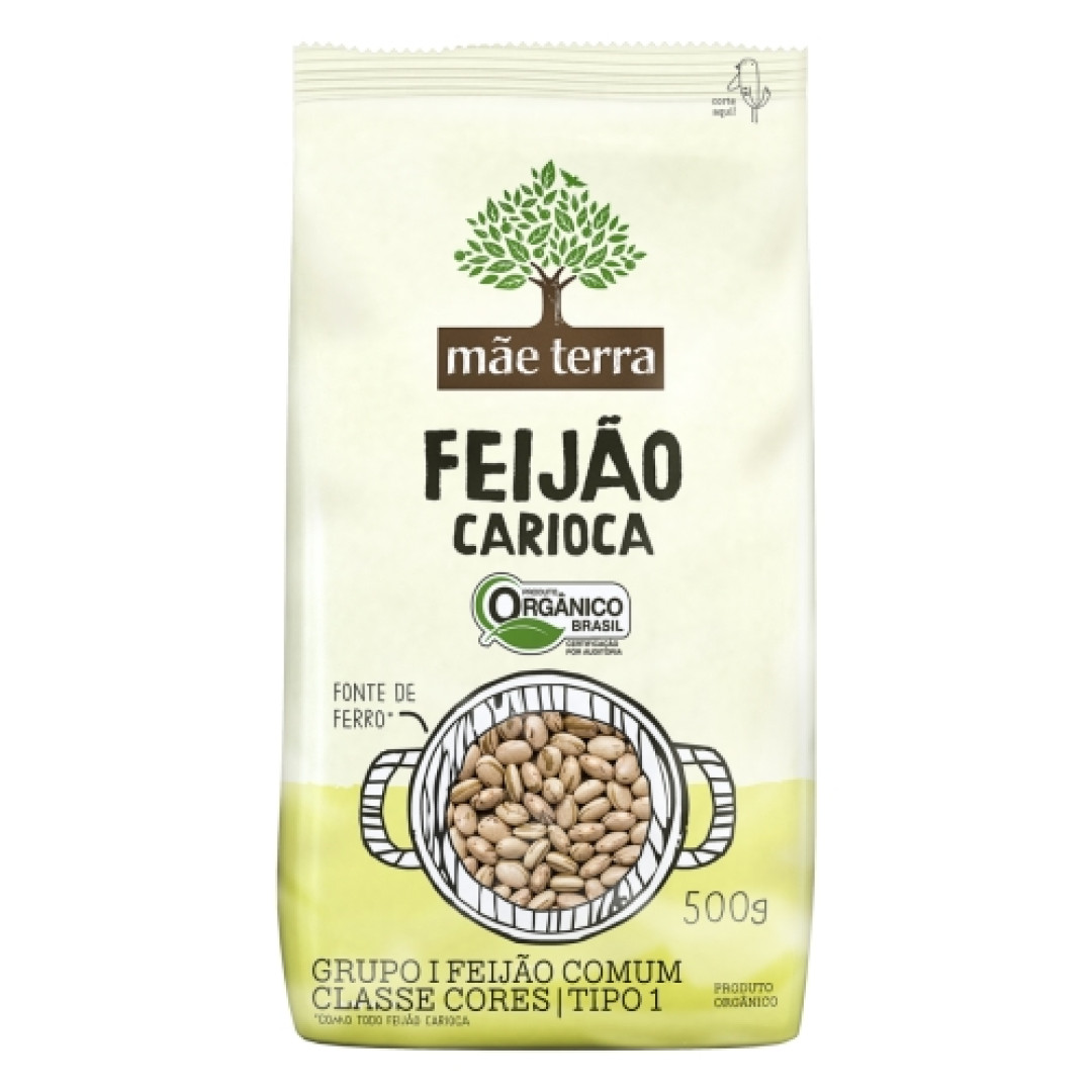 Detalhes do produto Feijao Carioca Organico 500Gr Mae Terra .