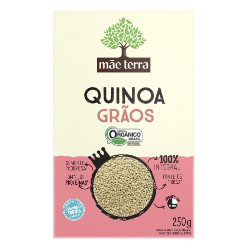 Detalhes do produto Quinoa Graos Organica 250Gr Mae Terra .