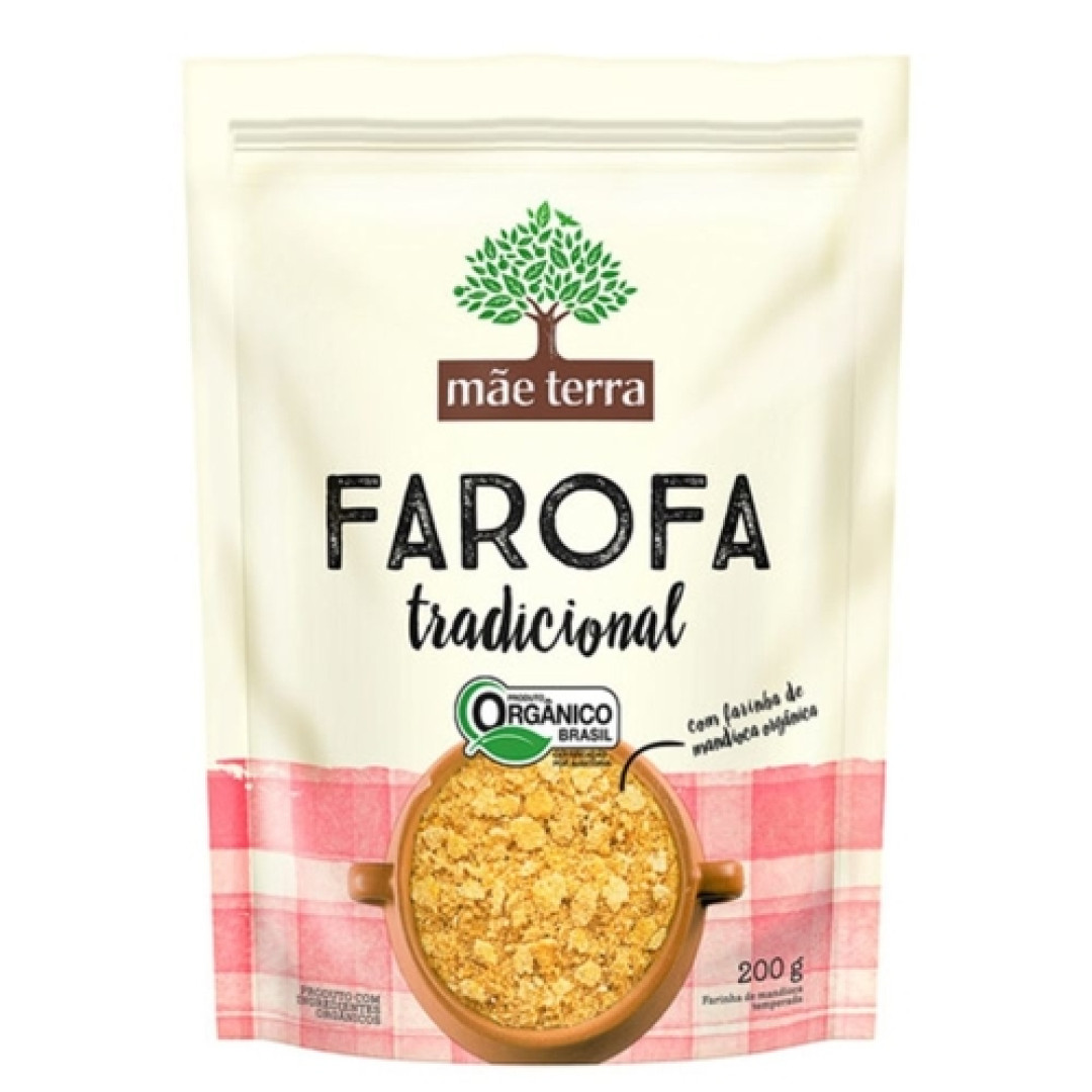 Detalhes do produto Farofa Organica 200Gr Mae Terra Tradicional