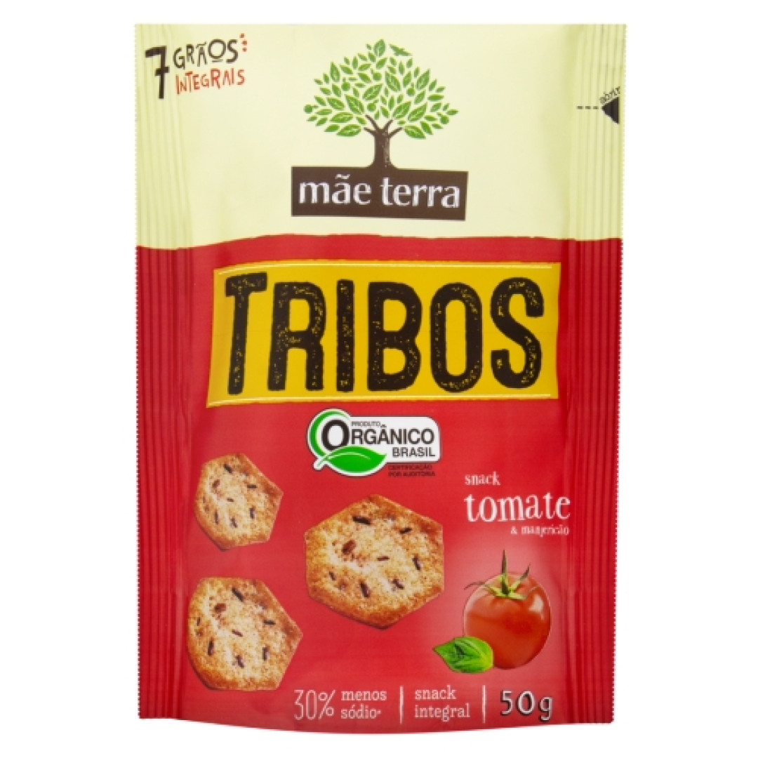 Detalhes do produto Bisc Org Tribos 50Gr Mae Terra Tomate Manjeri