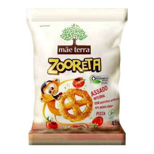 Detalhes do produto Salg Organico Zooreta 45Gr Mae Terra Pizza