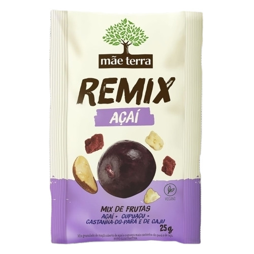Detalhes do produto Remix Snack Natural 25Gr Mae Terra Acai