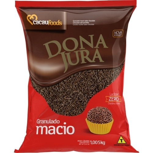 Detalhes do produto Choc Granulado Macio 1,005Kg Dona Jura Zero Lactose