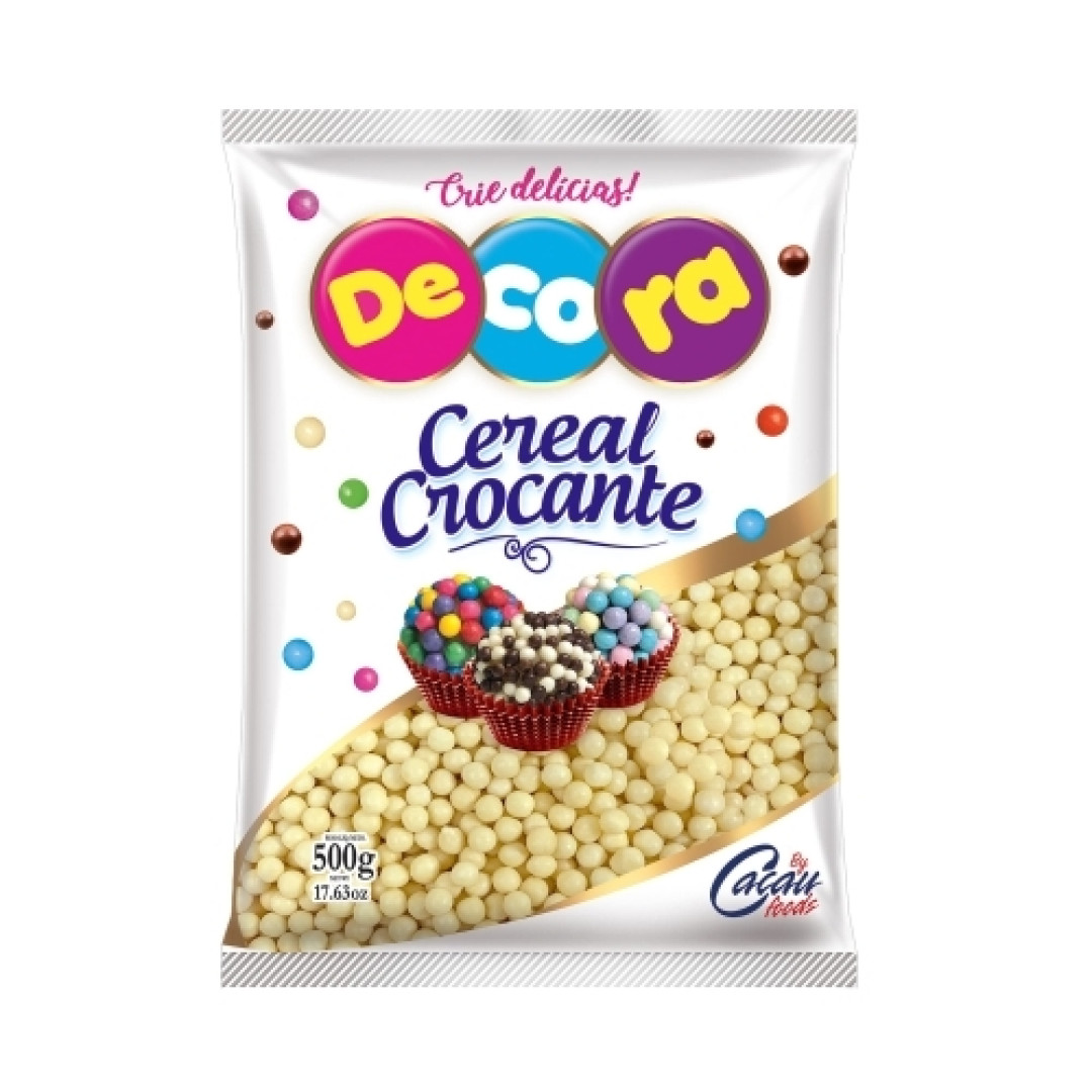 Detalhes do produto Mini Cereal Crocante 500Gr Decora Branco