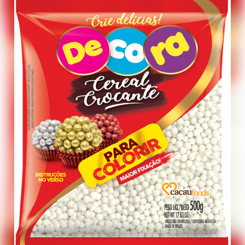 Detalhes do produto Cereal Crocante Colorir 500Gr Decora .