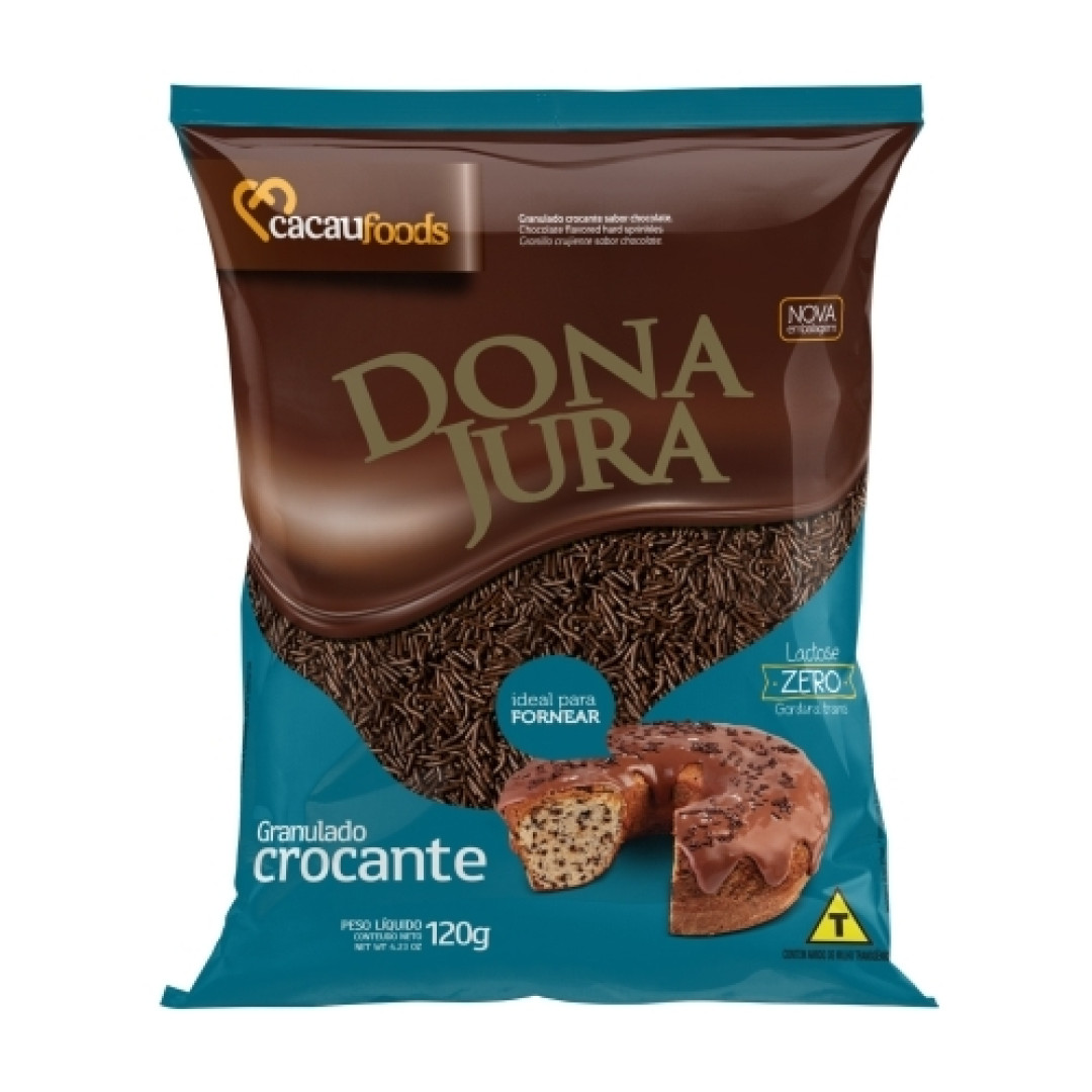 Detalhes do produto Choc Granulado Croc 120Gr Dona Jura Chocolate