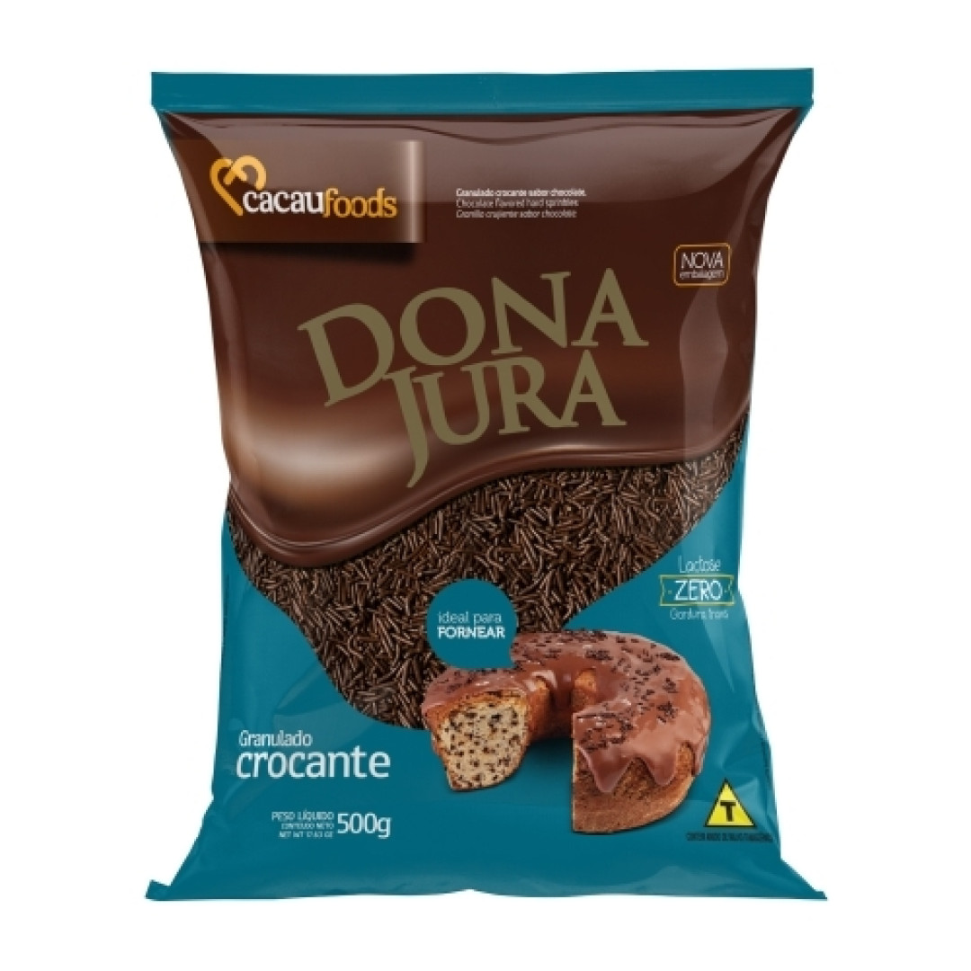 Detalhes do produto Choc Granulado Croc 500Gr Dona Jura Chocolate