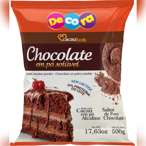 Detalhes do produto Choco Po Soluvel 500Gr
 Decora Cacau Fo Chocolate