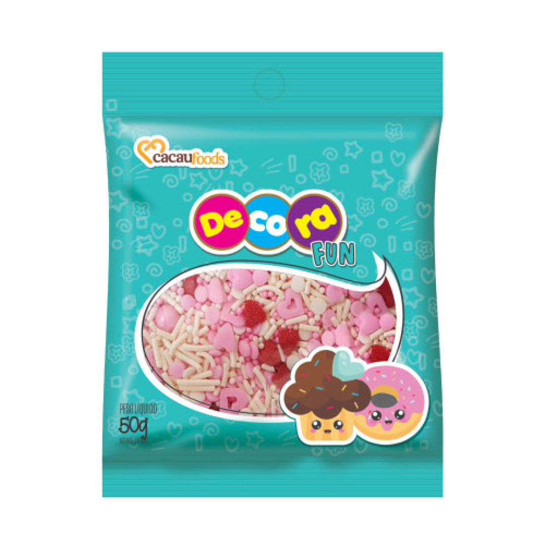 Detalhes do produto Confeito Decora Fun Sweet 50G Cacau Food Rose