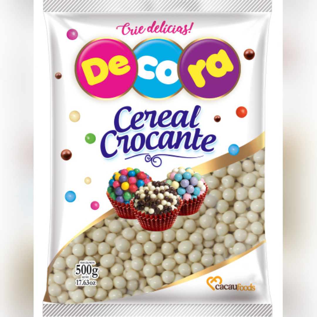 Detalhes do produto Cereal Crocante Big 500Gr Decora Choc Bco