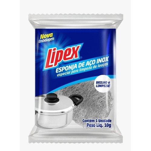 Detalhes do produto Esponja La Aco Inox 10Gr Lipex .