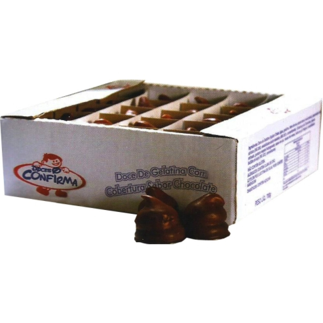Detalhes do produto Doce Gelatina Dp 50X14Gr Confirma Chocolate