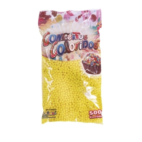 Detalhes do produto Confeito Amarelo 500Gr Buschle Abacaxi