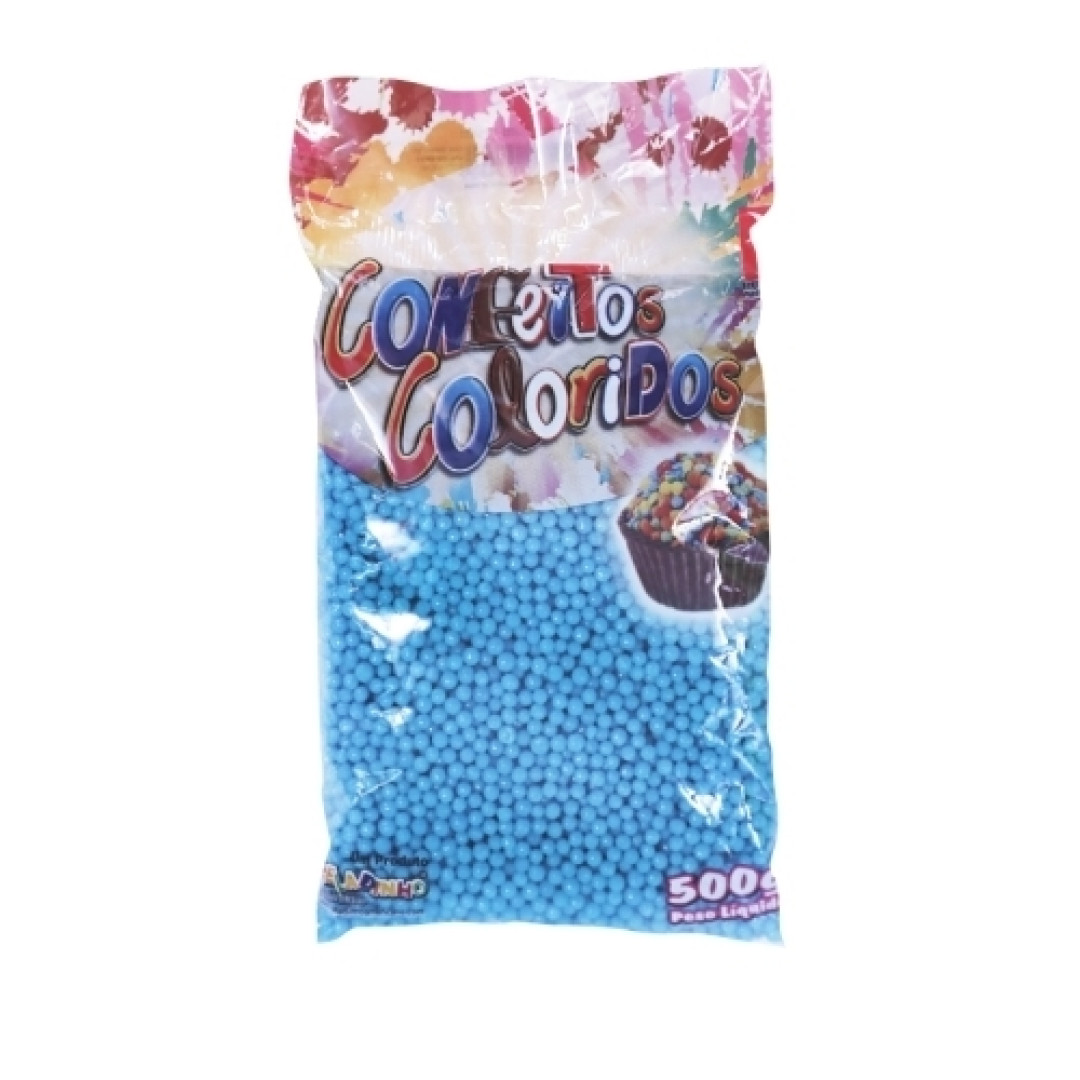 Detalhes do produto Confeito Azul 500Gr Buschle Tutti Frutti