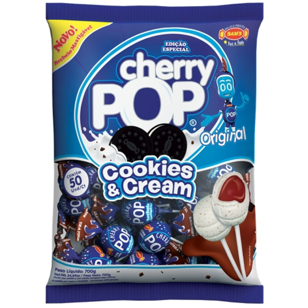 Detalhes do produto Pirl Rech Cherry Pop 50Un Sams Cookies Cream