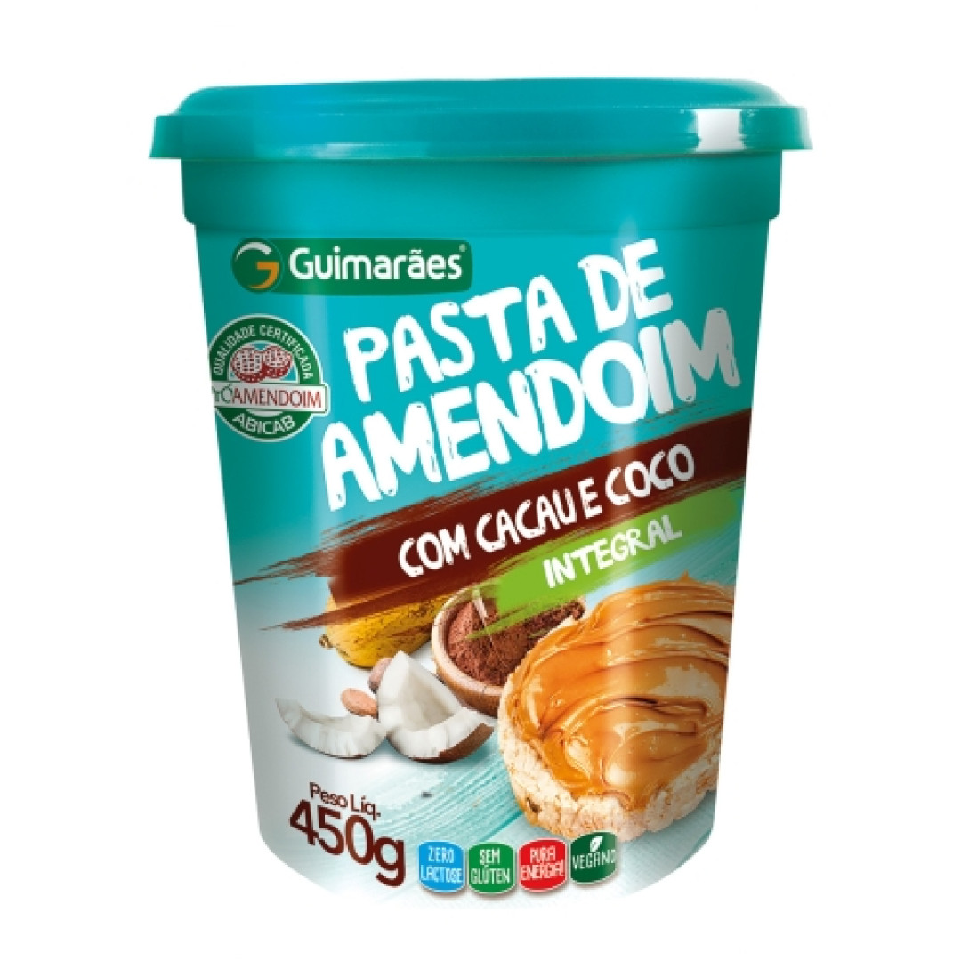 Detalhes do produto Pasta Amendoim Zero Lactose 450Gr Guimar Cacau.coco.nibs
