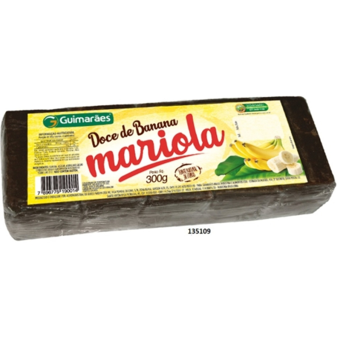 Detalhes do produto Doce Banana Mariola 300Gr Guimaraes .