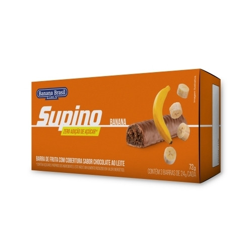 Detalhes do produto Barra Fruta Supino Zero 03X24Gr Banana B Chocolate