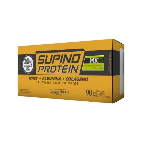 Detalhes do produto Barra Cob Choc Protein Supino 03X30Gr Baunilha Crispi