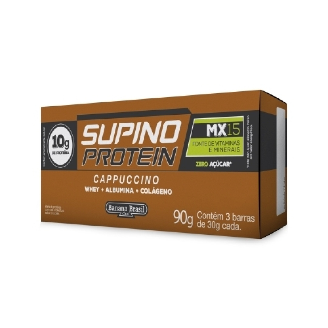 Detalhes do produto Barra Cob Choc Protein Supino 03X30Gr Capuccino