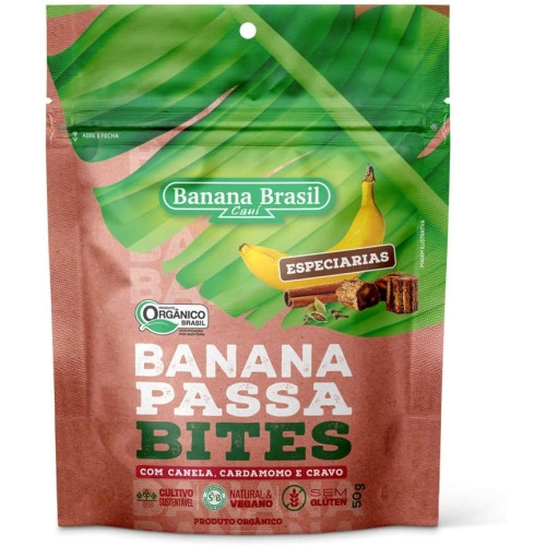 Detalhes do produto Banana Passa Organica 50Gr Banana Brasil Especiarias