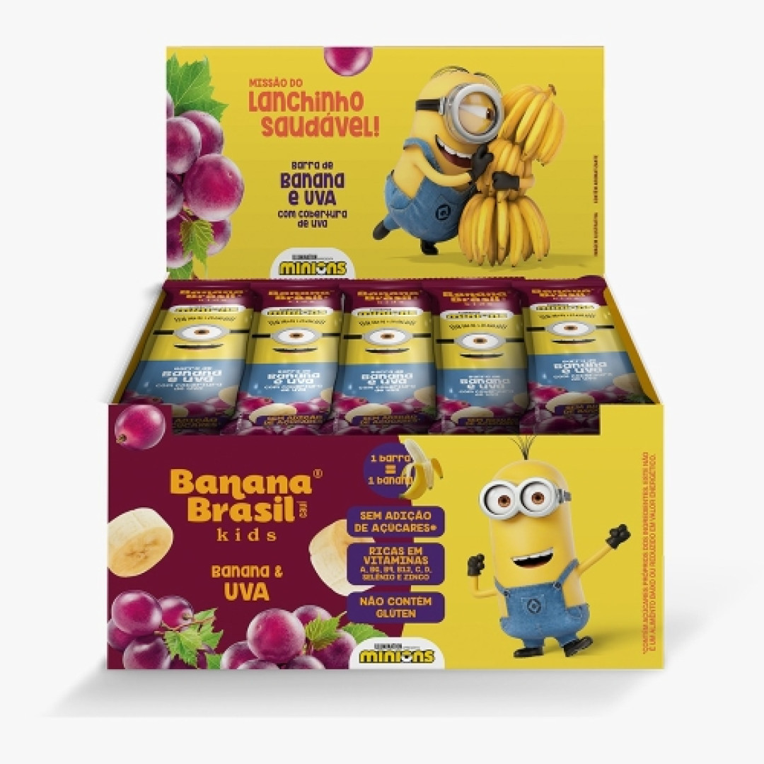 Detalhes do produto Barra Frutas Kids 20X22Gr Banana Brasil Uva