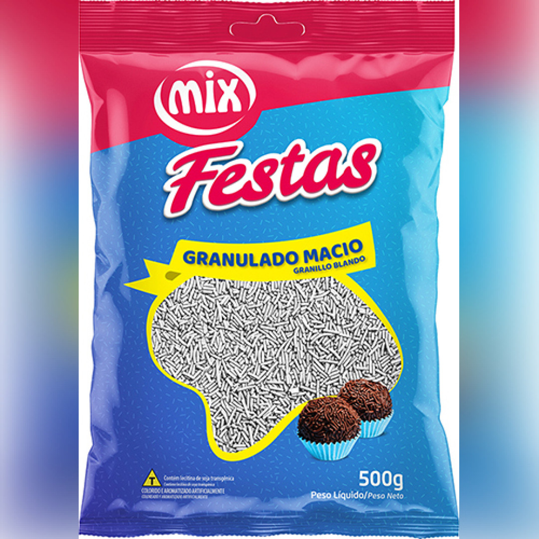 Detalhes do produto Choc Granulado Macio Festas 500Gr Mix Branco