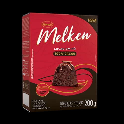 Detalhes do produto Cacau Po 100% Melken 200Gr Harald Chocolate
