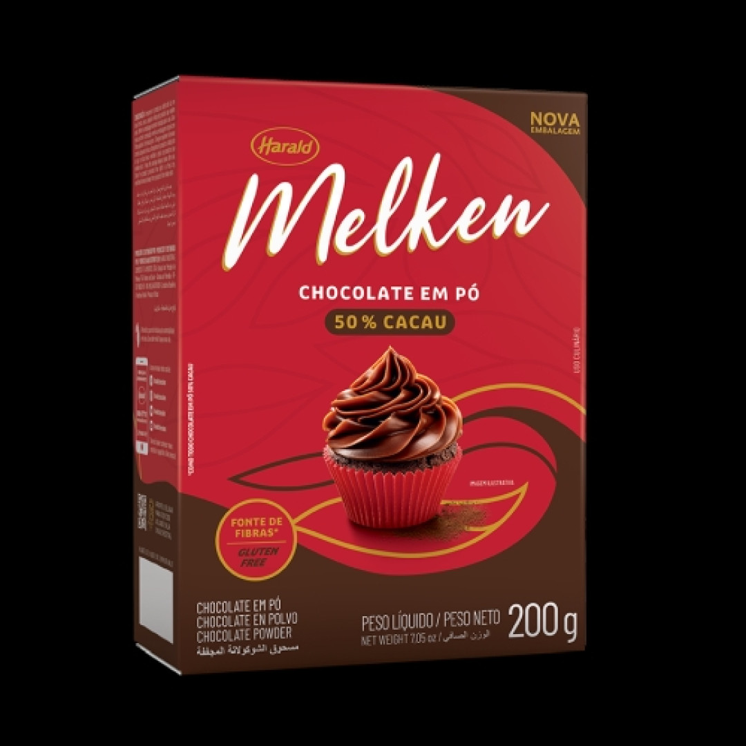 Detalhes do produto Choc Po 50% Cacau Melken 200Gr Harald Chocolate