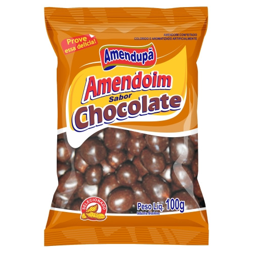 Detalhes do produto Amendoim Pc 100Gr Amendupa Chocolate