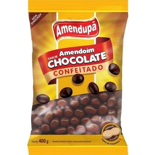 Detalhes do produto Amendoim Pc 400Gr Amendupa Chocolate