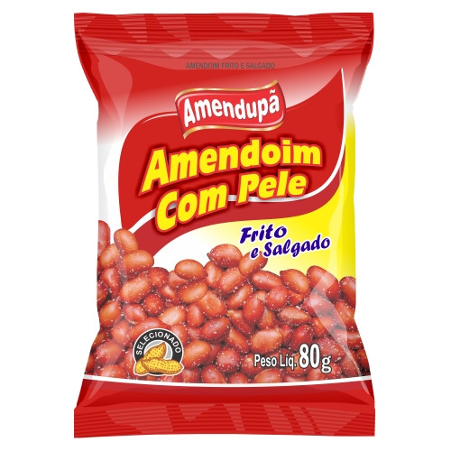 Detalhes do produto Amendoim Frito Pc 80Gr Amendupa Com Pele
