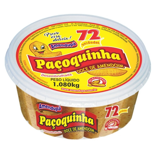 Detalhes do produto Pacoca Rolha Pt 72X15Gr Amendupa Amendoim