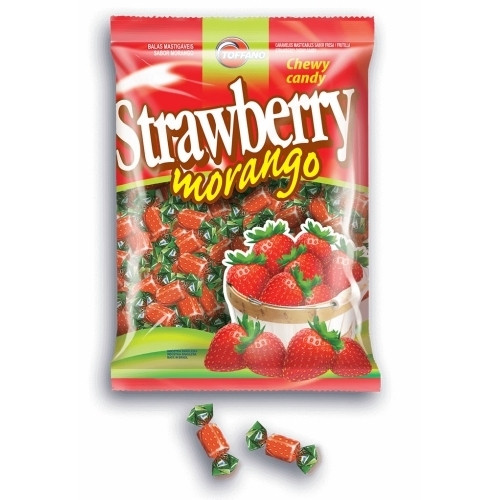 Detalhes do produto Bala Mast Strawberry 600Gr Toffano Morango