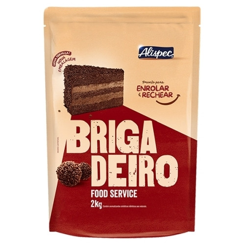 Detalhes do produto Brigadeiro Bisnaga 2Kg Alispec Chocolate