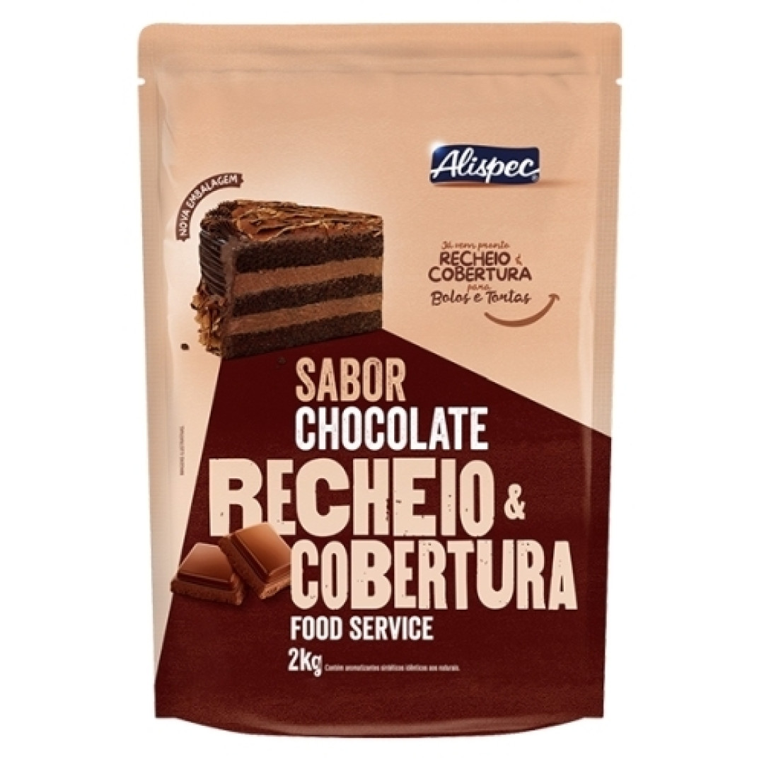 Detalhes do produto Rech E Cobert Bisnaga 2Kg Alispec Chocolate