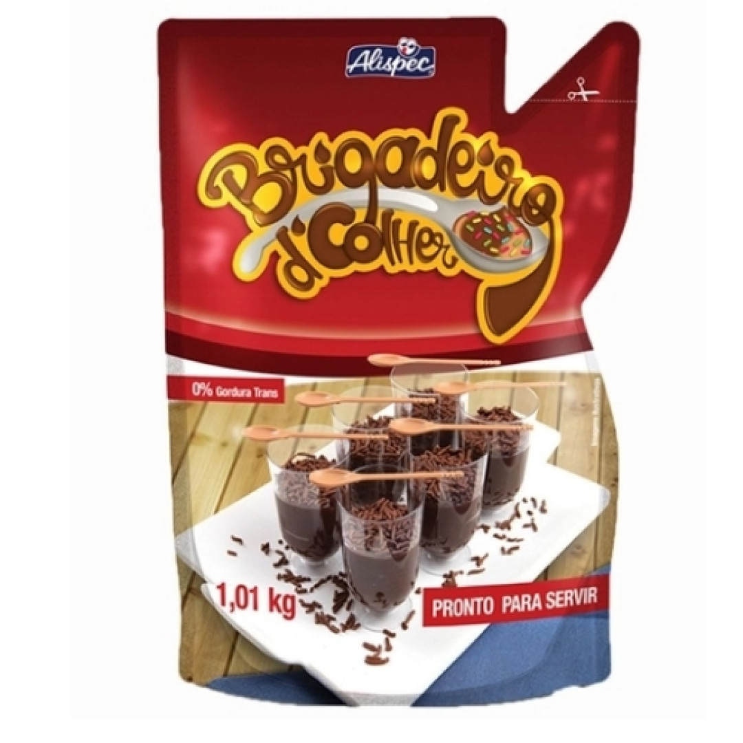 Detalhes do produto Brigadeiro Colher Sachet 1,01K Alispec Chocolate