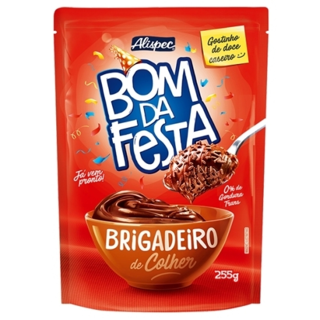 Detalhes do produto Brigadeiro Colher Bom Festa 255Gr Alispe Chocolate
