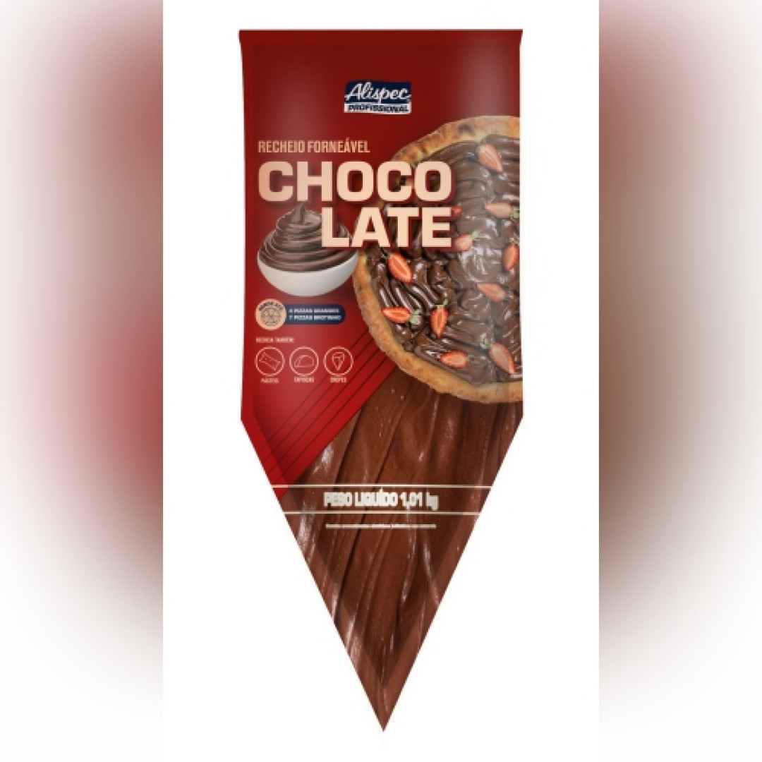 Detalhes do produto Recheio Forneavel 1,01Kg Alispec Chocolate